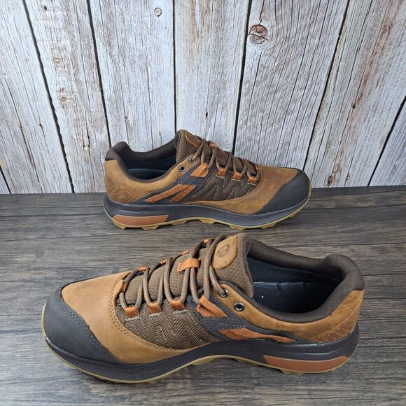 Merrell Zion Wp Low Hiking Shoe Men\'s Sz 9 M Toffee Caramel (NWOB)